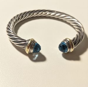David Yurman 7mm bracelet Blue Topez size small